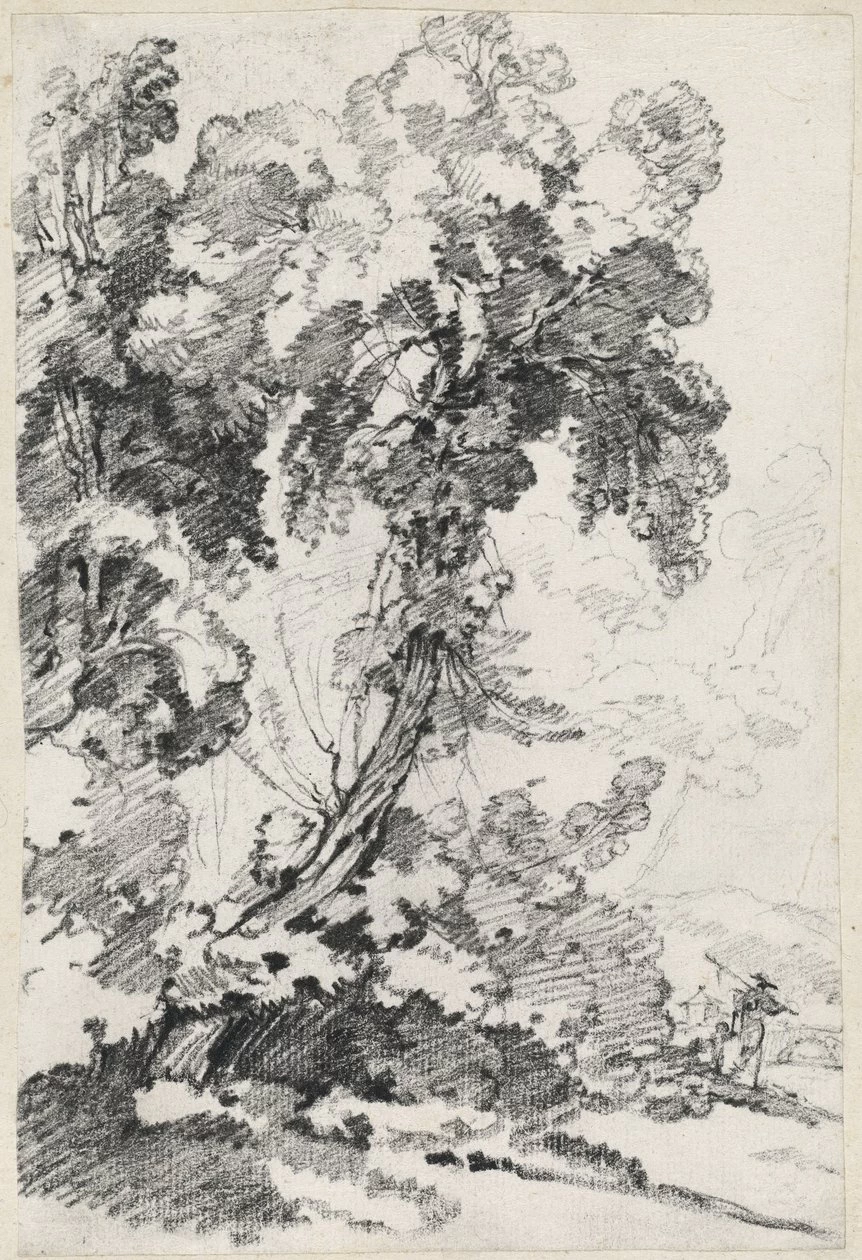Un albero torreggiante con i viaggiatori - National Gallery of Art